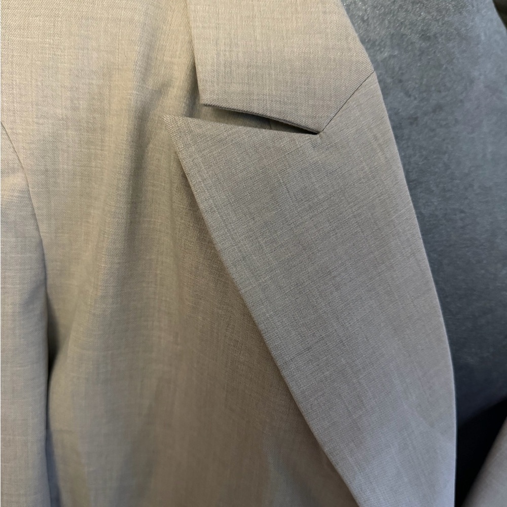 Good American Light Gray Single-Breasted Blazer - Picture 3 of 8